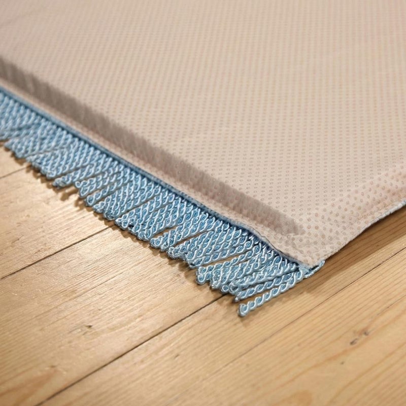 Melen Memory Foam Prayer Mat - Fajr - Blue - Cream - Image 3